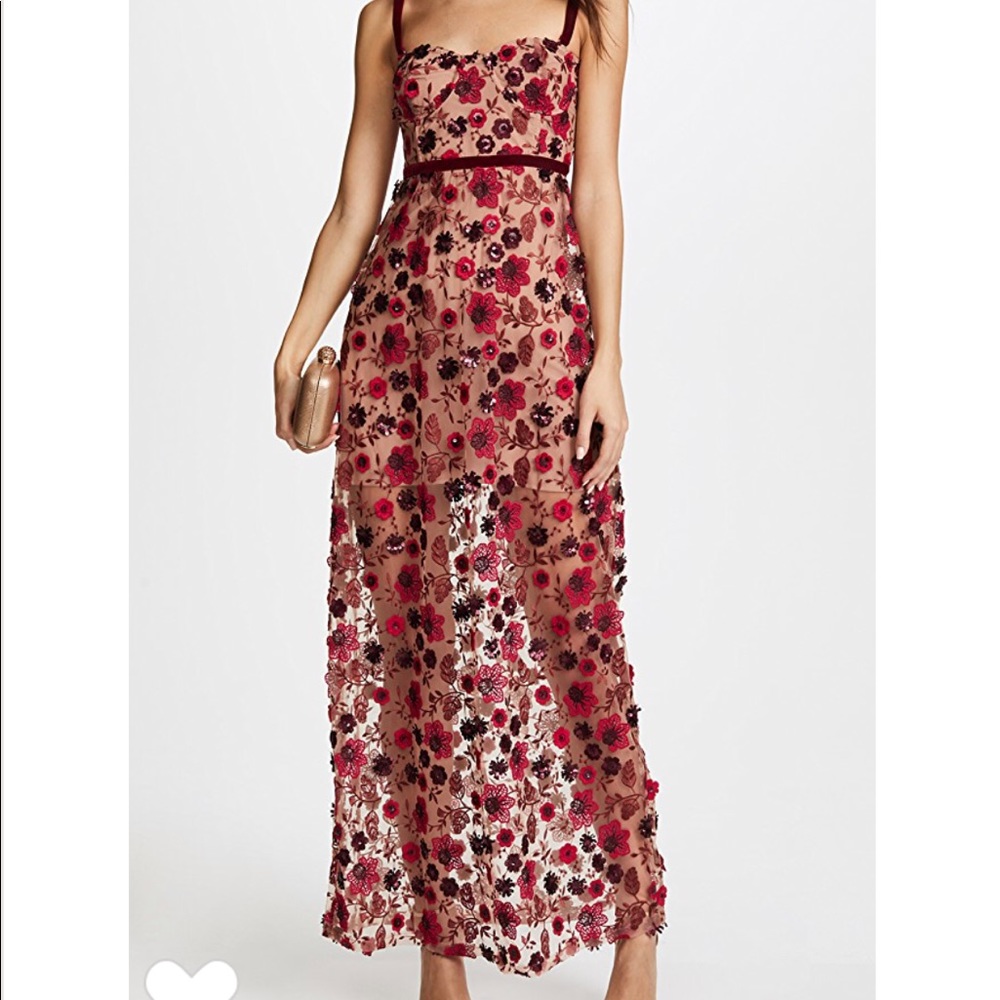 For Love and Lemons Beatrice Maxi Dress Size Large